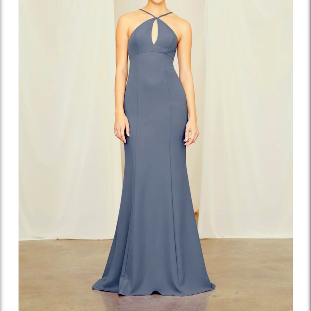 Amsale - Naya - Bridesmaid Dress - French Blue (Size 6)